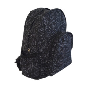 Medium Backpack-STROKS BLACK